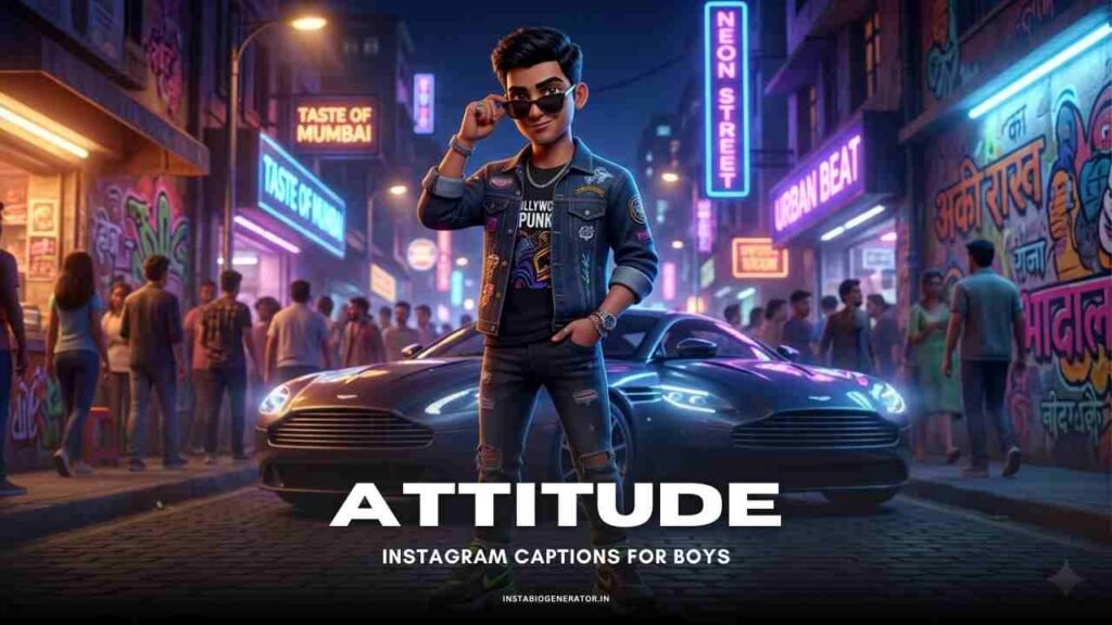 Attitude Instagram Captions for Boys