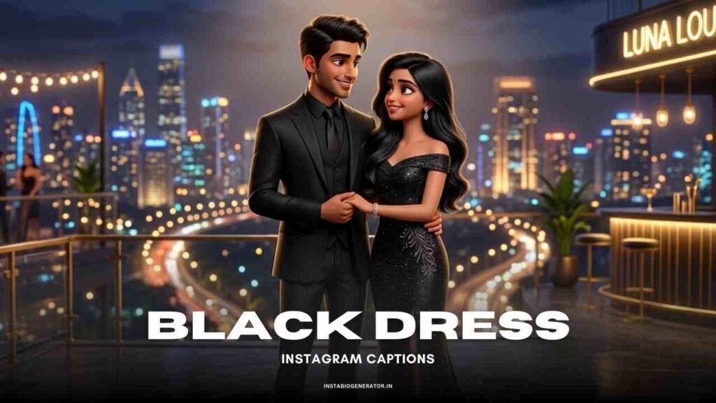 Black Dress Captions for Instagram