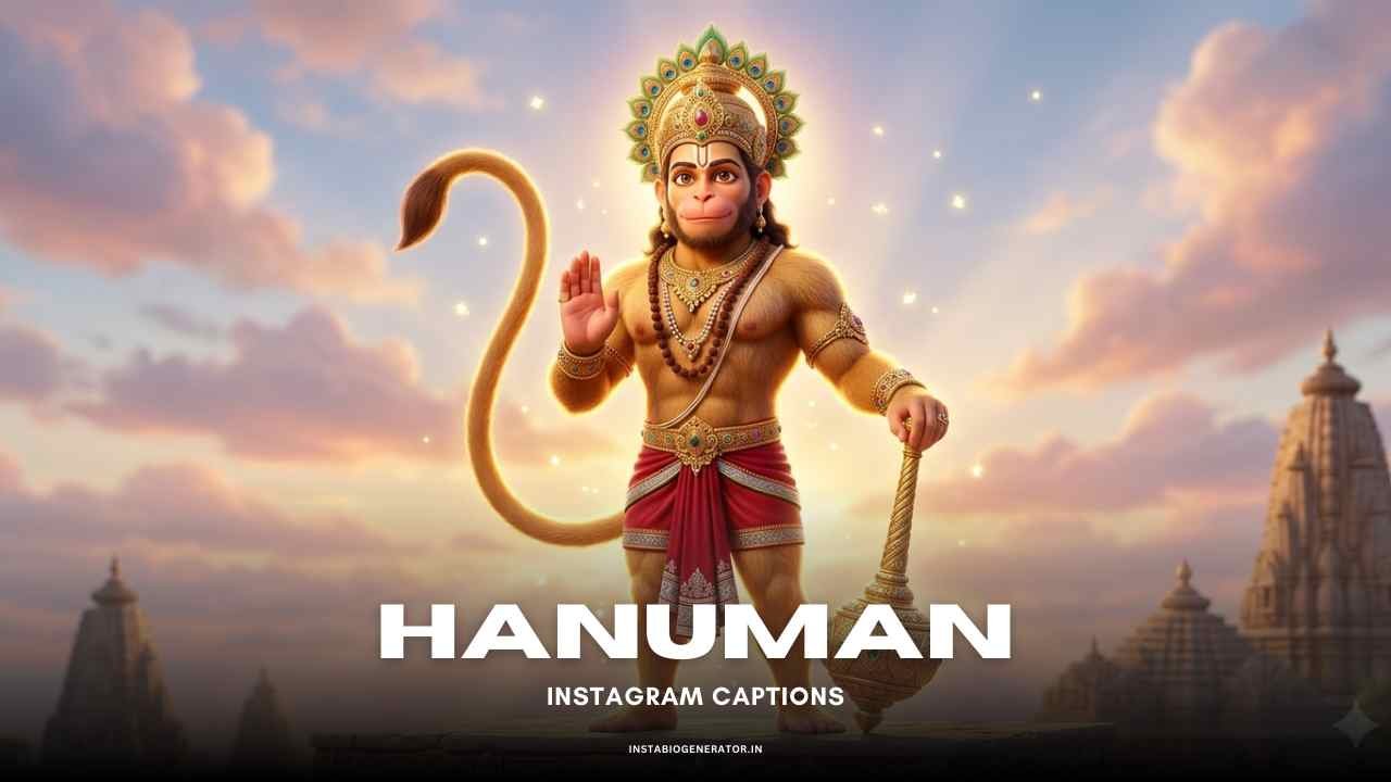 Lord Hanuman Captions for Instagram