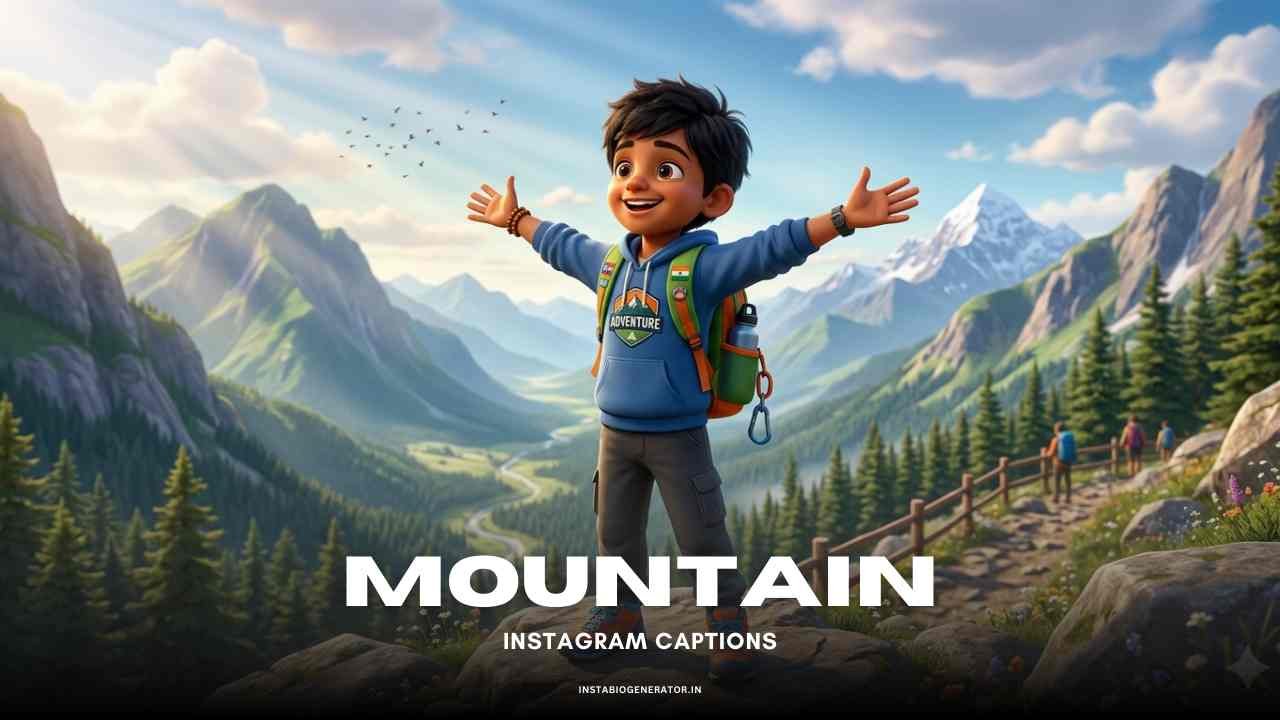 Mountain Captions for Instagram
