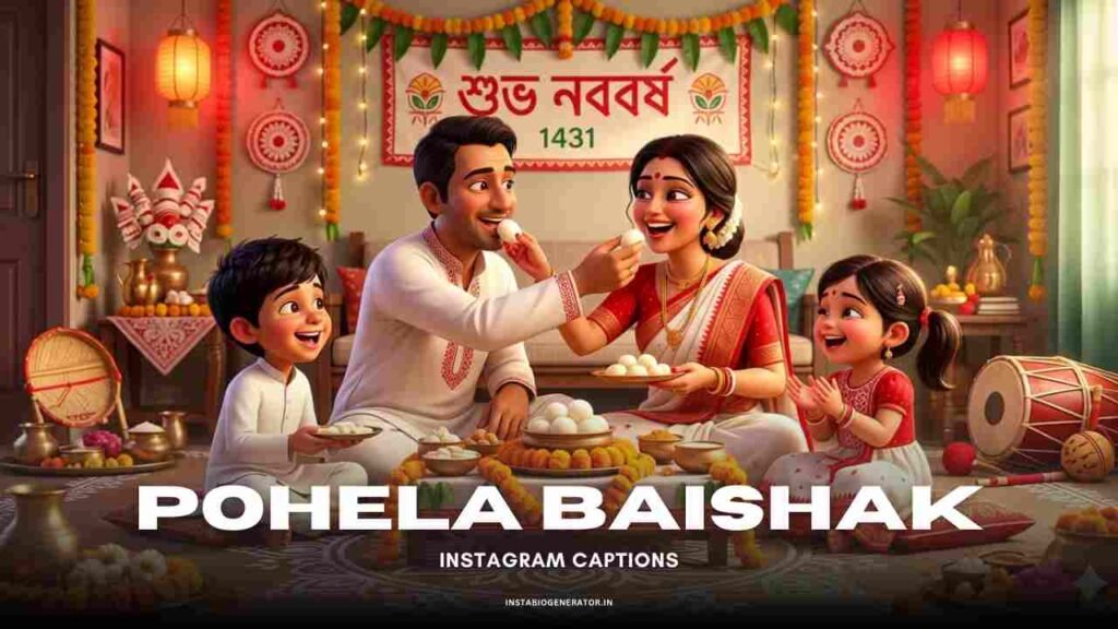 Pohela Baishak Captions for Instagram