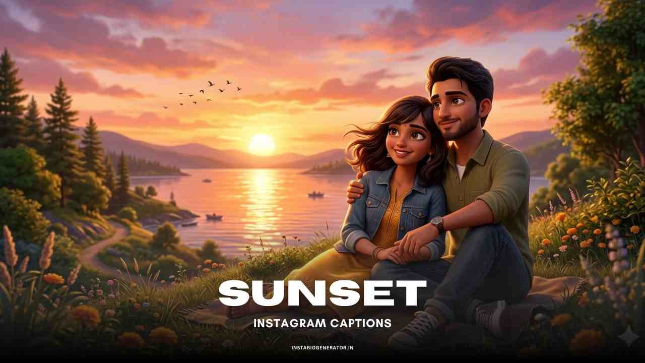 Sunset short Captions for Instagram