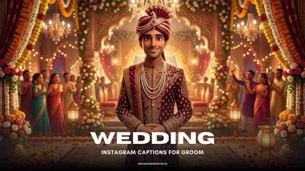 Wedding Instagram Captions for Groom